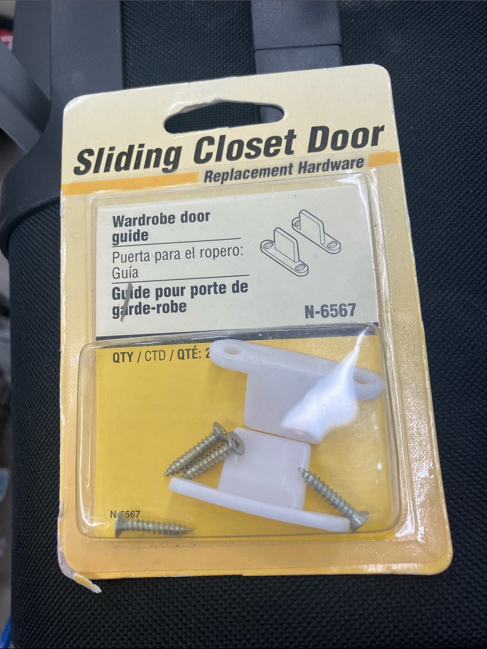 Sliding Closet Door Replacement Guide Kit in White